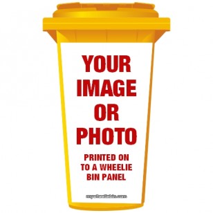 Your Image/ Photo On A Wheelie Bin Sticker Panel